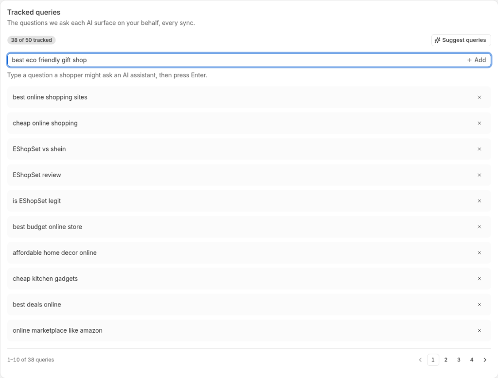 Add tracked queries