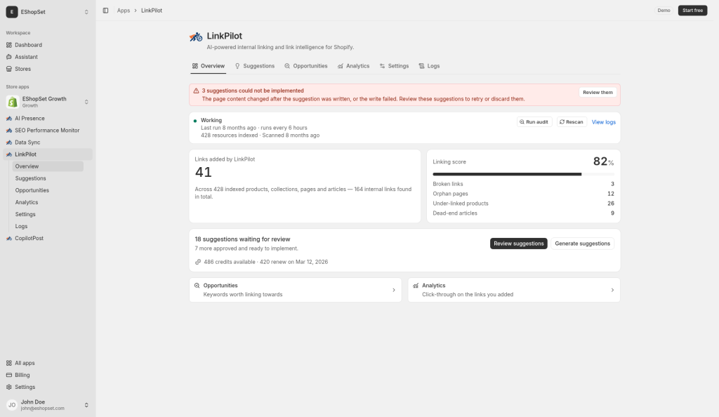Link Pilot overview